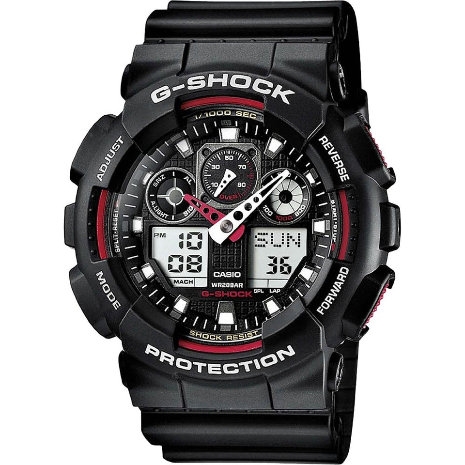 Casio G-Shock Men’s Black & Red Analog-Digital Watch