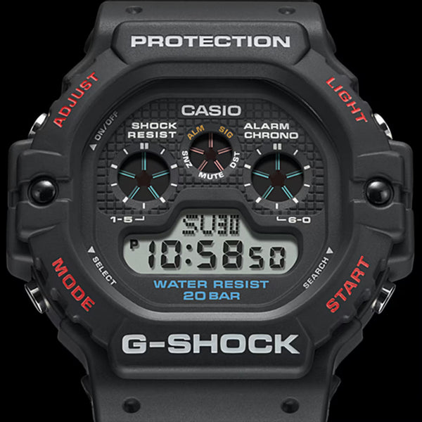 Casio G-Shock Men's 5900 Series Black 47mm Triple-Graph Display Watch