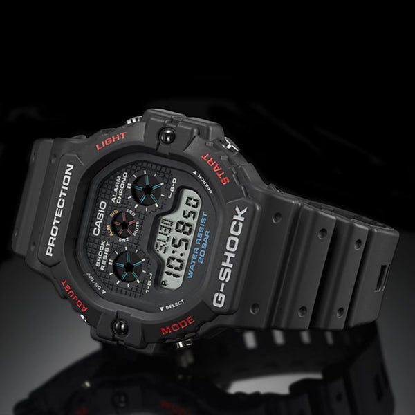 Casio G-Shock Men's 5900 Series Black 47mm Triple-Graph Display Watch