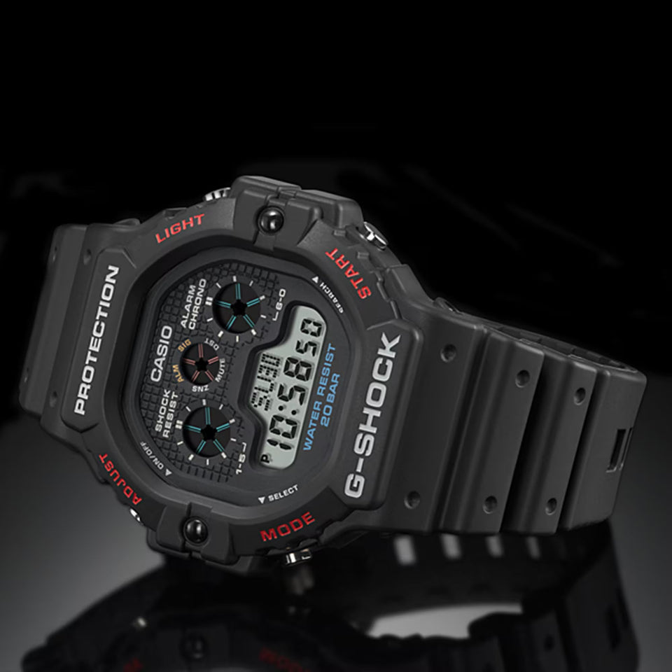 Casio G-Shock Men's 5900 Series Black 47mm Triple-Graph Display Watch