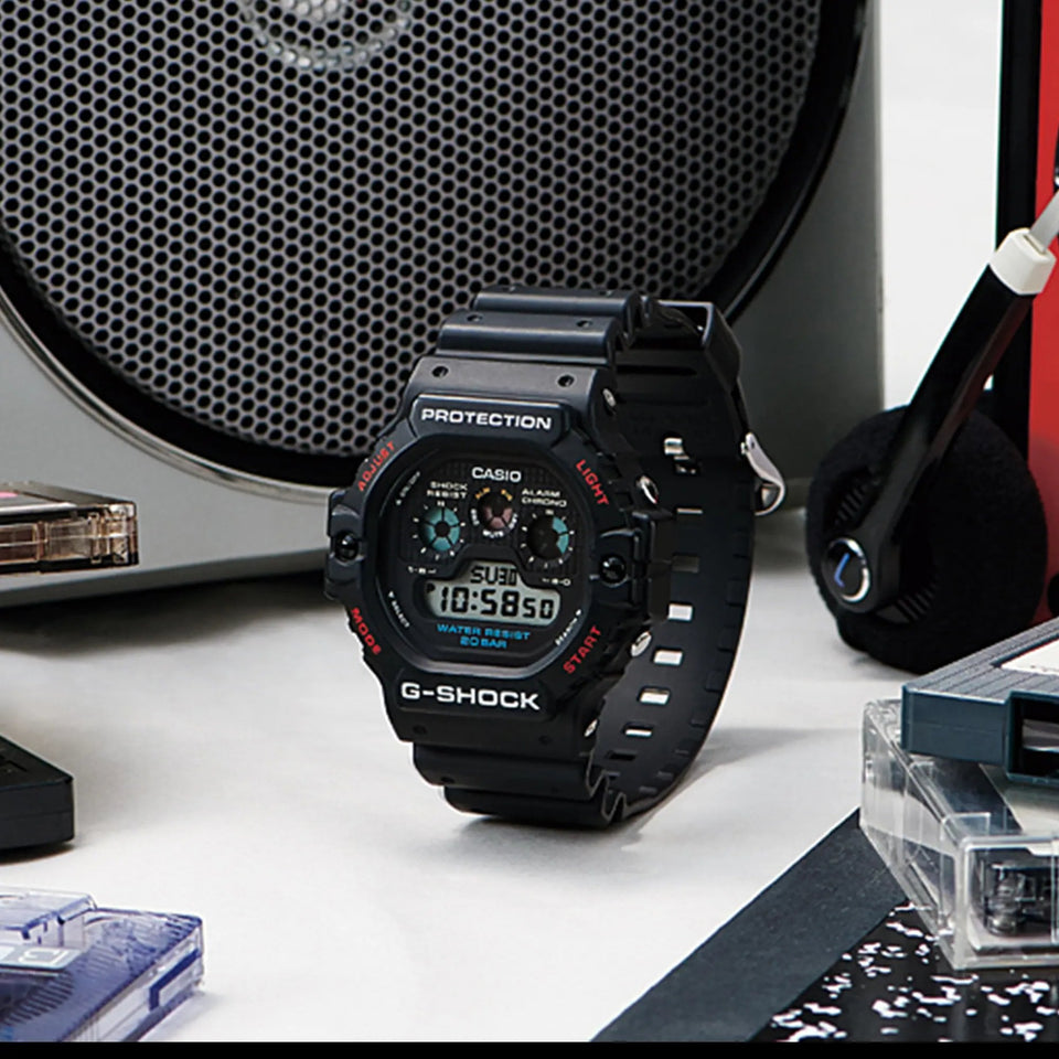 Casio G-Shock Men's 5900 Series Black 47mm Triple-Graph Display Watch