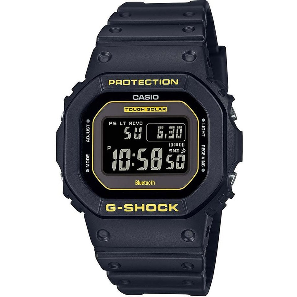 Casio G-Shock Men's B5600 Series Caution Yellow Solar Watch