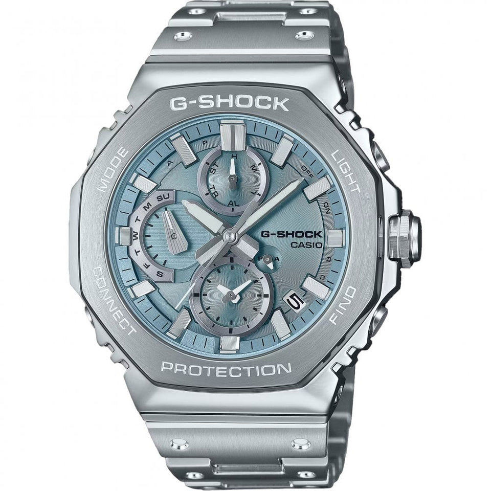 Casio G-Shock Men's FULL METAL Ice Blue Chronograph Bluetooth® Watch
