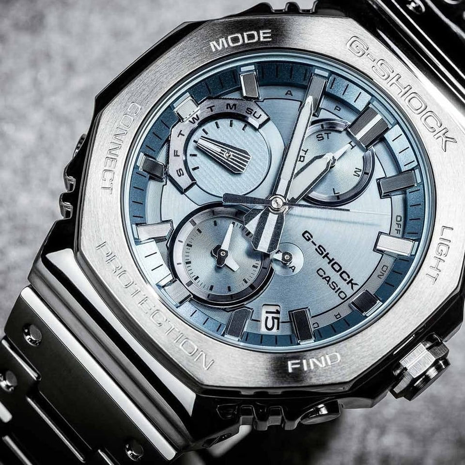 Casio G-Shock Men's FULL METAL Ice Blue Chronograph Bluetooth® Watch