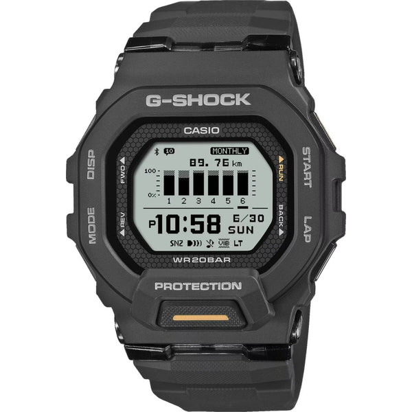 Casio G-Shock Men's G-SQUAD Black Fitness Tracker Bluetooth® Watch