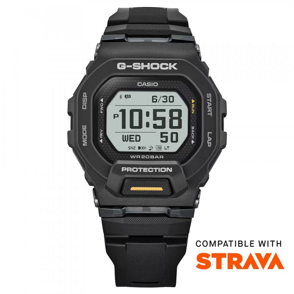 Casio G-Shock Men's G-SQUAD Black Fitness Tracker Bluetooth® Watch