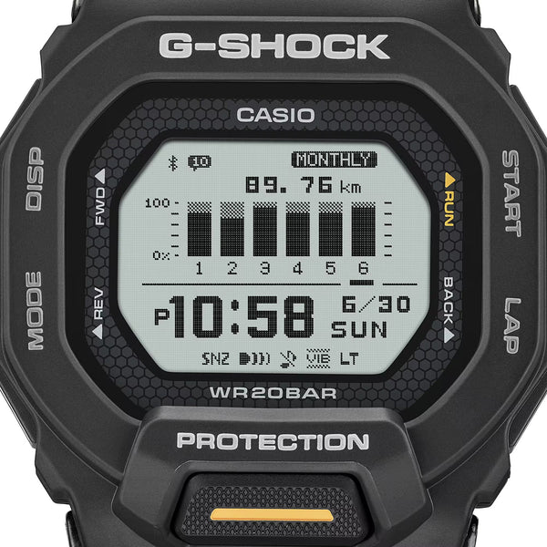Casio G-Shock Men's G-SQUAD Black Fitness Tracker Bluetooth® Watch