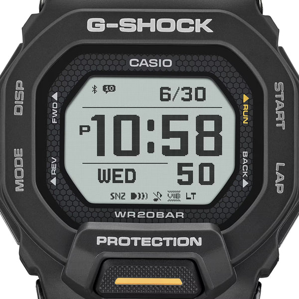 Casio G-Shock Men's G-SQUAD Black Fitness Tracker Bluetooth® Watch