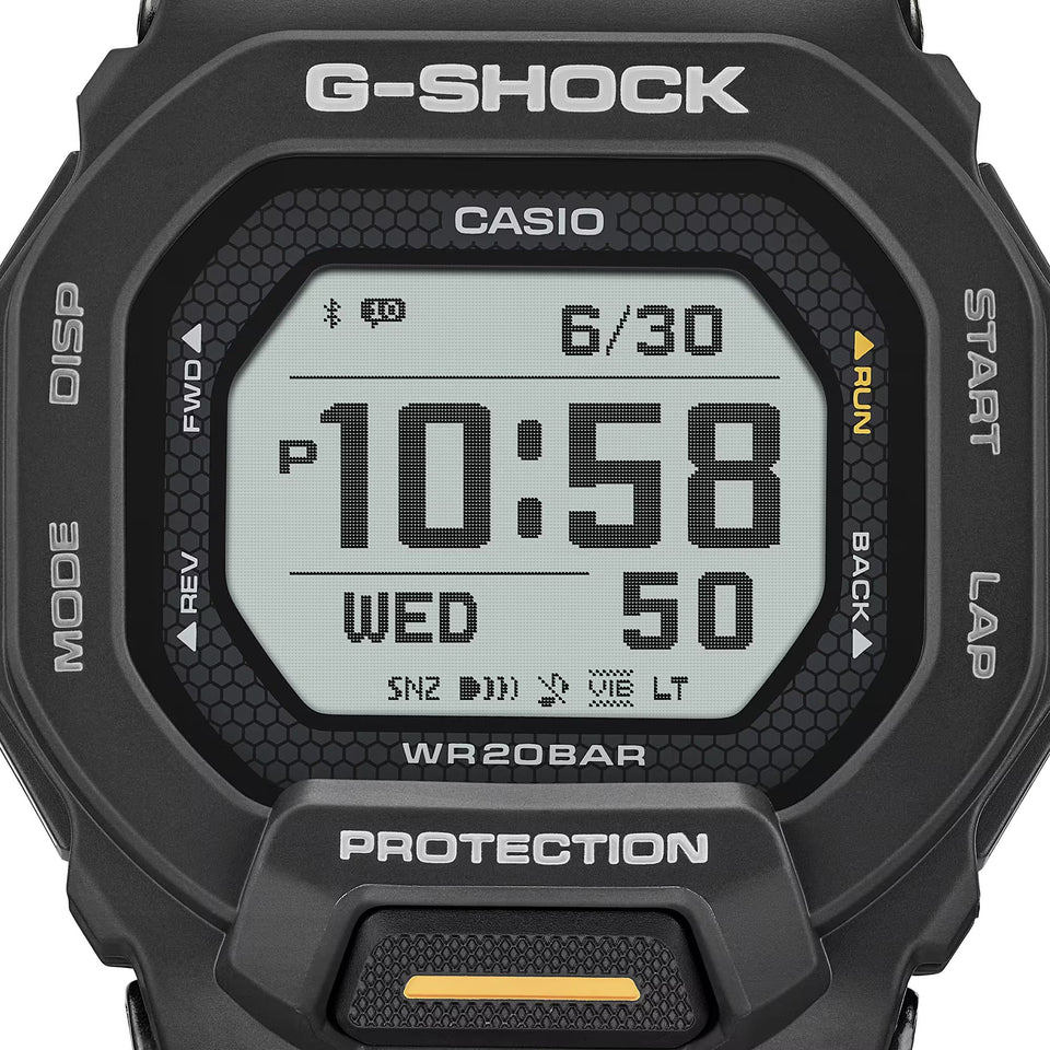 Casio G-Shock Men's G-SQUAD Black Fitness Tracker Bluetooth® Watch