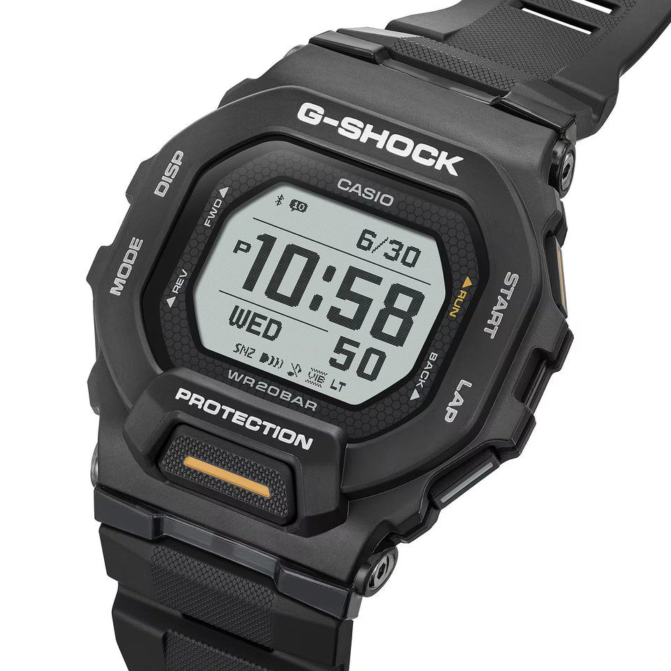 Casio G-Shock Men's G-SQUAD Black Fitness Tracker Bluetooth® Watch