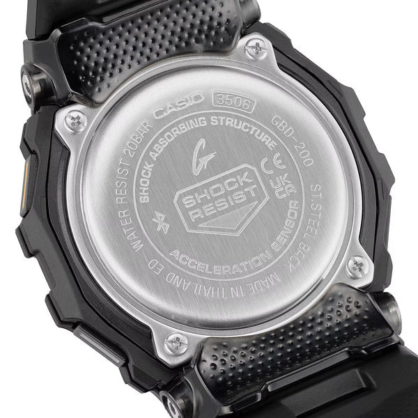 Casio G-Shock Men's G-SQUAD Black Fitness Tracker Bluetooth® Watch
