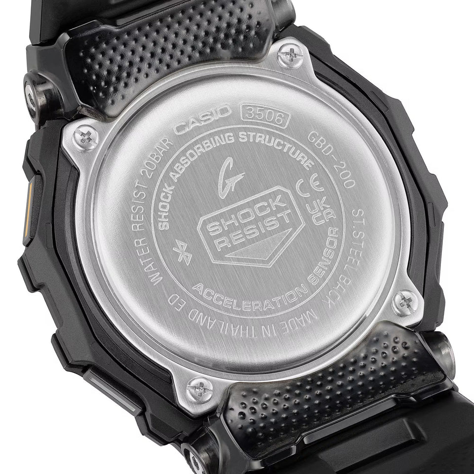 Casio G-Shock Men's G-SQUAD Black Fitness Tracker Bluetooth® Watch