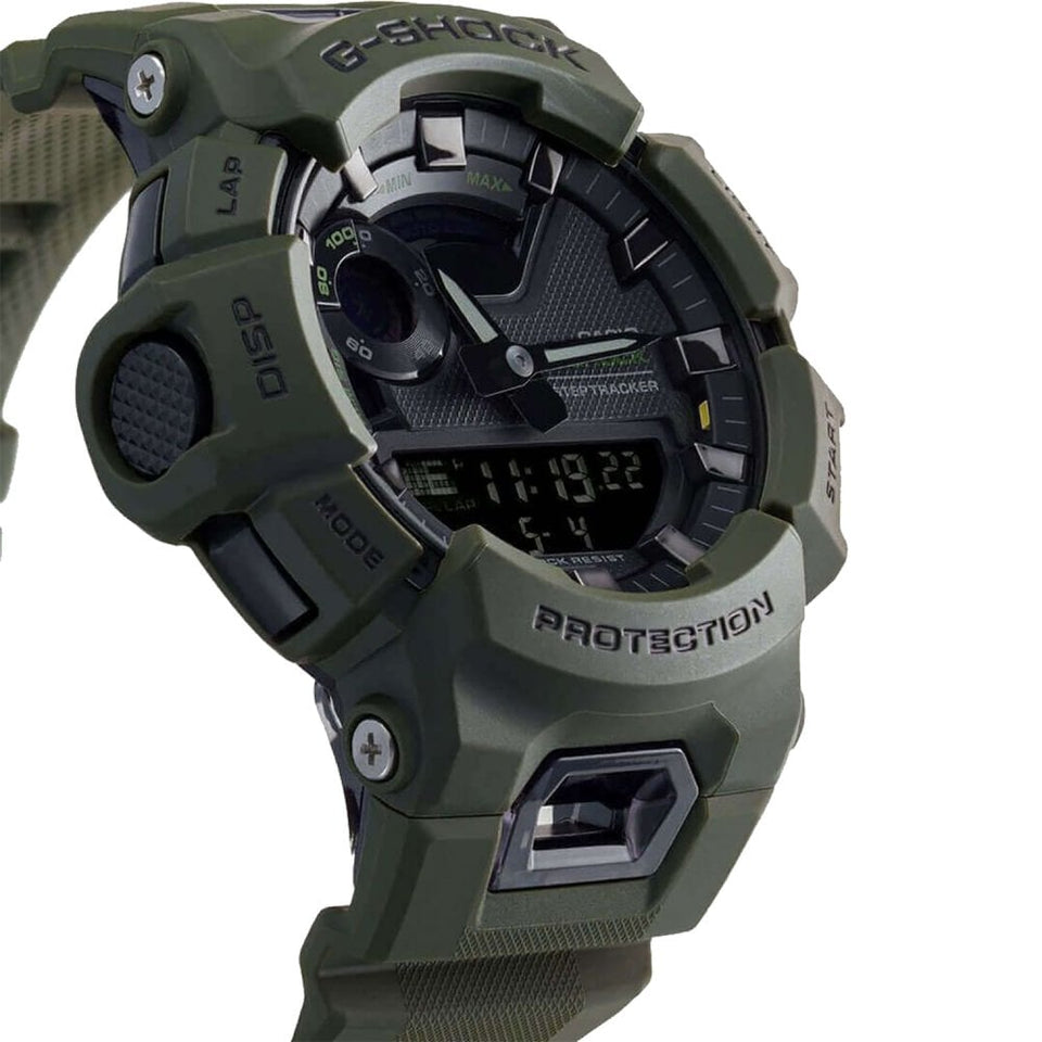 Casio G-Shock Men's G-SQUAD Bluetooth® Green Steptracker Watch