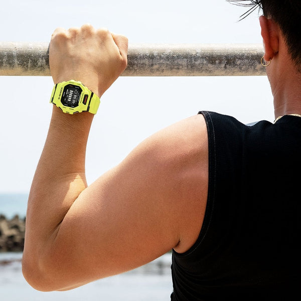 Casio G-Shock Men's G-SQUAD Lime Green Bluetooth® Fitness Tracker Watch
