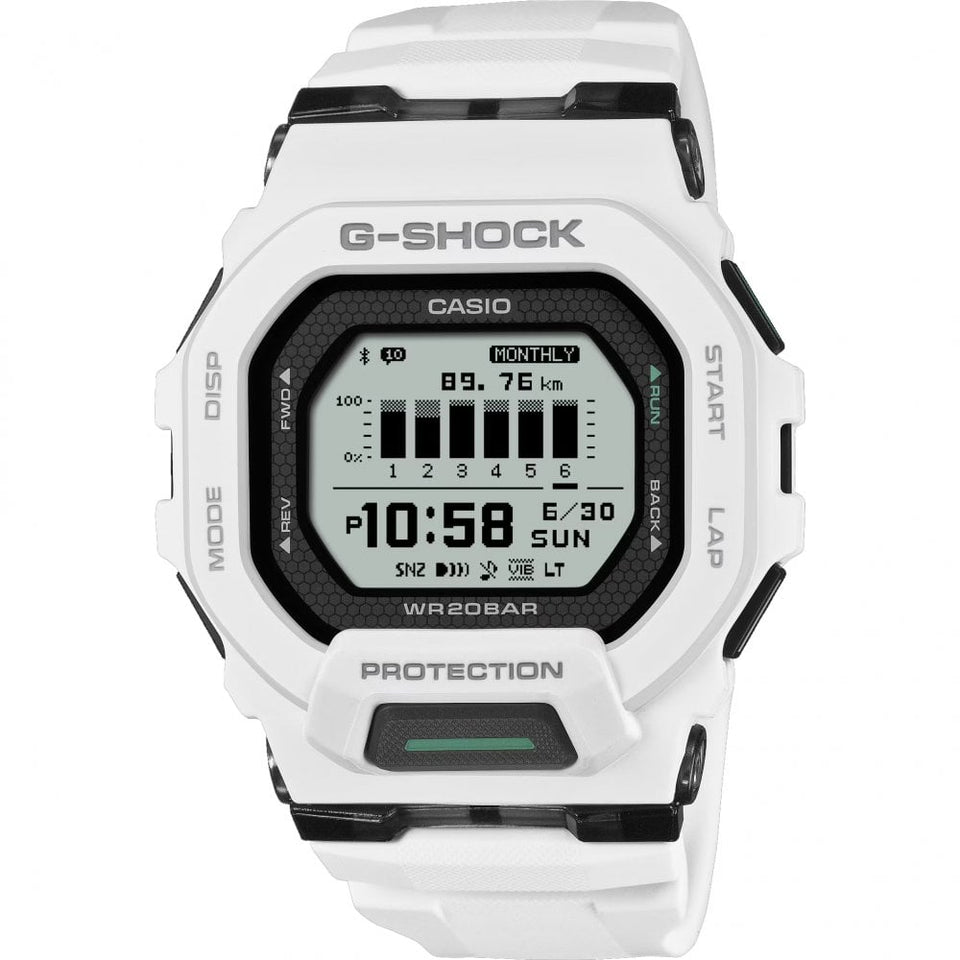 Casio G-Shock Men's G-SQUAD White Fitness Tracker Bluetooth® Watch