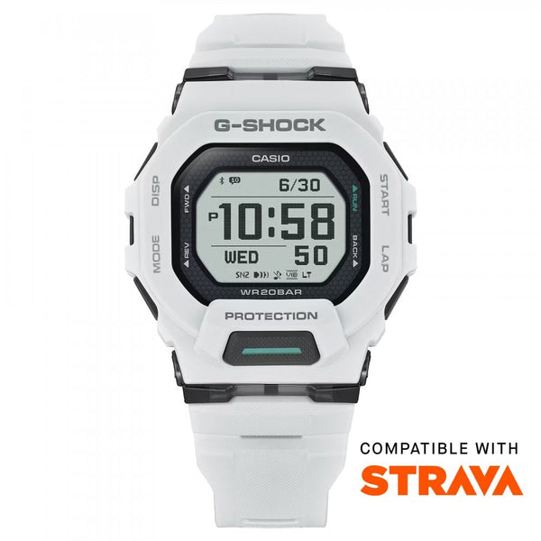 Casio G-Shock Men's G-SQUAD White Fitness Tracker Bluetooth® Watch
