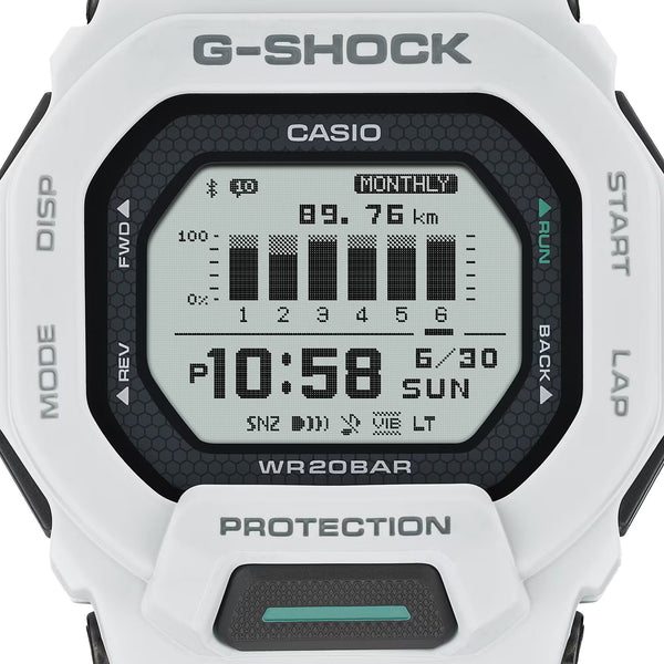 Casio G-Shock Men's G-SQUAD White Fitness Tracker Bluetooth® Watch
