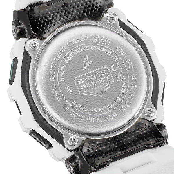 Casio G-Shock Men's G-SQUAD White Fitness Tracker Bluetooth® Watch