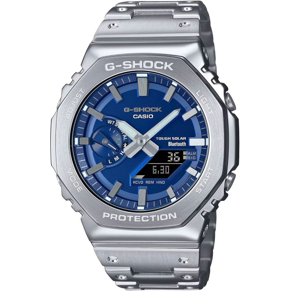 Casio G-Shock Men's G-STEEL FULL METAL Blue Dial Bluetooth® Watch