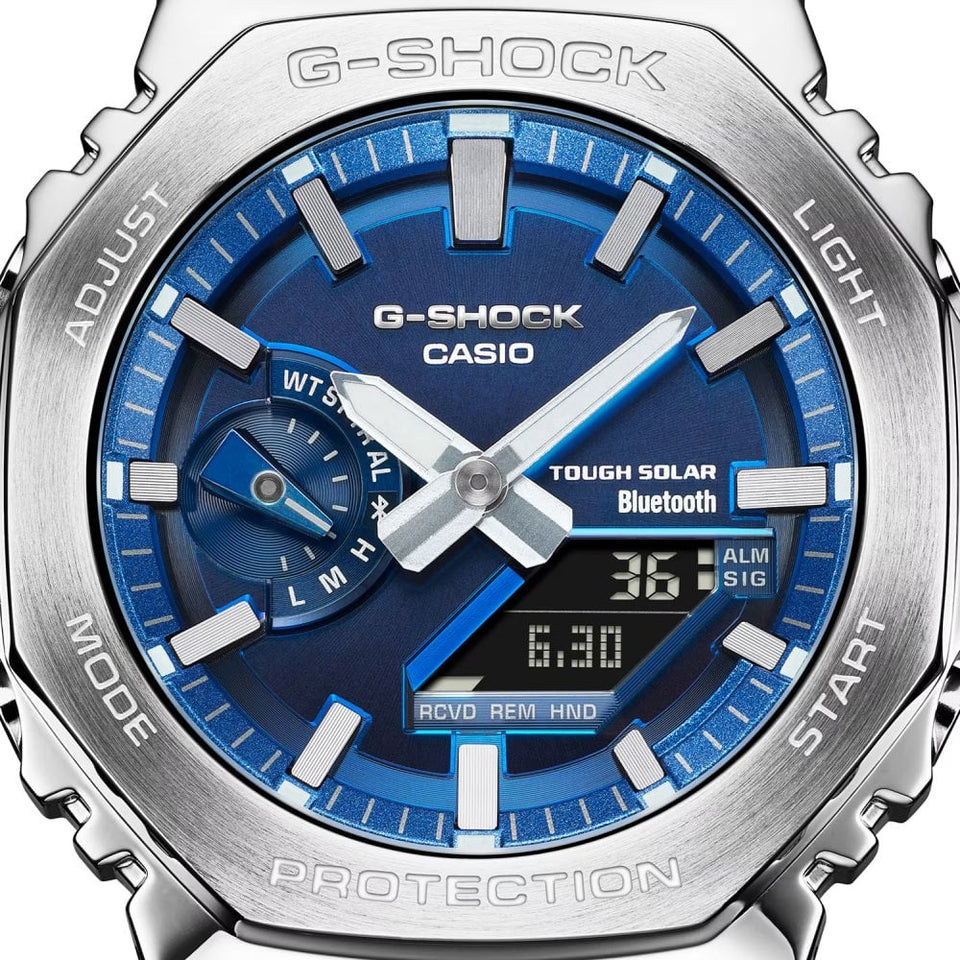 Casio G-Shock Men's G-STEEL FULL METAL Blue Dial Bluetooth® Watch