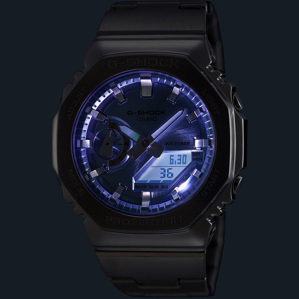 Casio G-Shock Men's G-STEEL GM-2100 Series Sky Blue Digi-Analog Watch