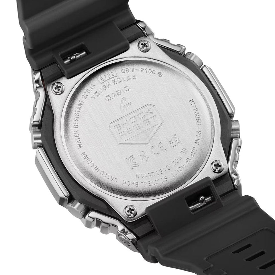 Casio G-Shock Men's Green Metal Covered Bluetooth® Solar Watch
