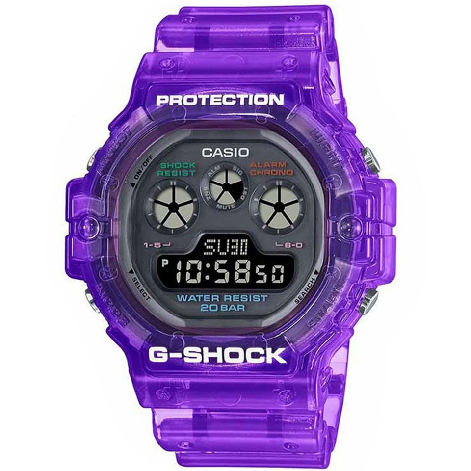 Casio G-Shock Men's Joytopia Translucent Purple 47mm Digital Watch