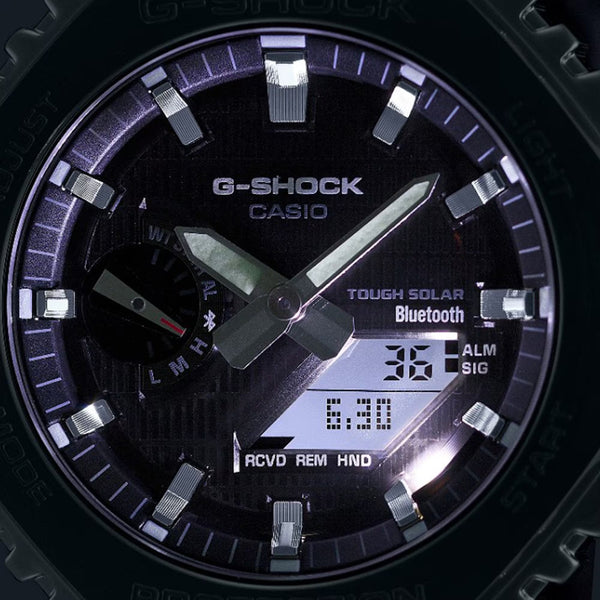 Casio G-Shock Men's Metal Covered 2100 Burgundy Bluetooth® Solar Watch