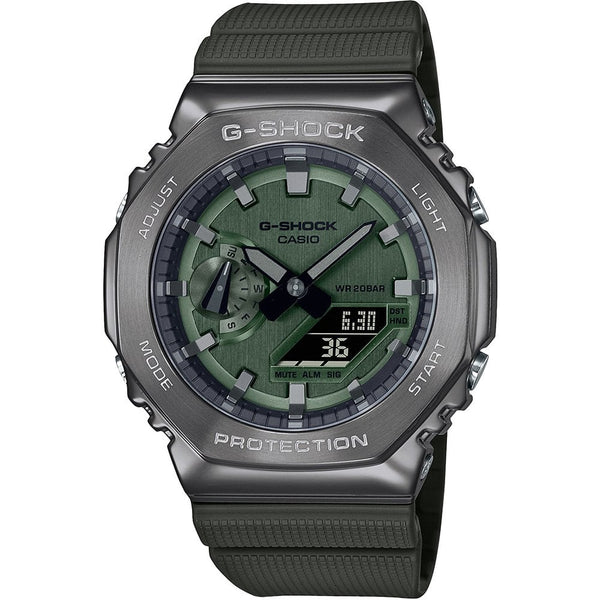 Casio G-Shock Men's Quartz Green Dial 44mm Resin And Stainless Steel Watch