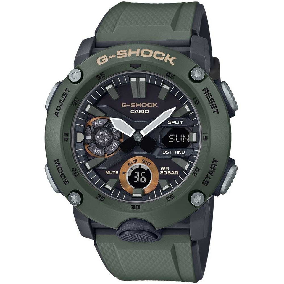 Casio G-Shock Men's Quartz Green Dial 47mm Carbon Reinforced Resin Watch
