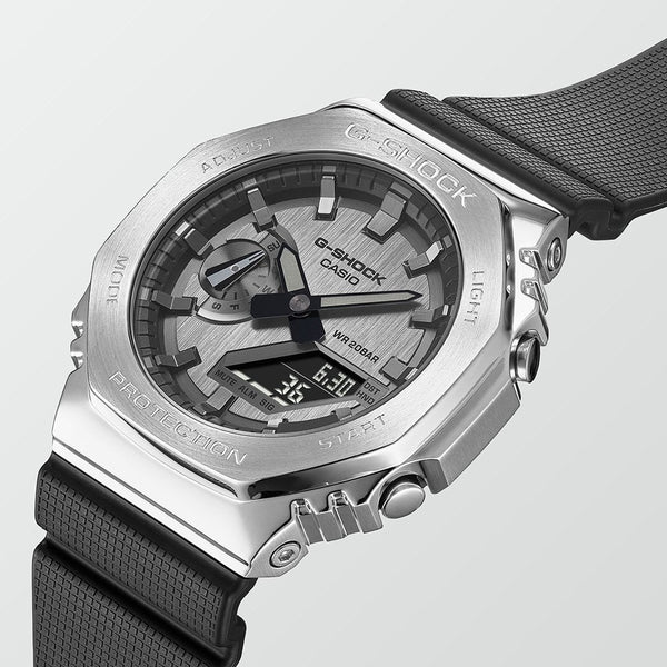 Casio G-Shock Men's Quartz Grey Dial Resin And Stainless Steel Watch