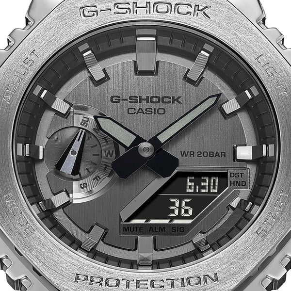 Casio G-Shock Men's Quartz Grey Dial Resin And Stainless Steel Watch