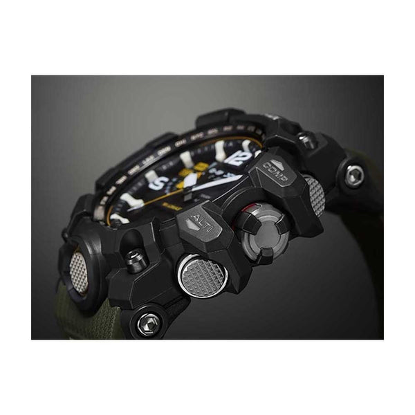 Casio G-Shock Men's Solar Black Dial 56mm Resin And Stainless Steel Watch