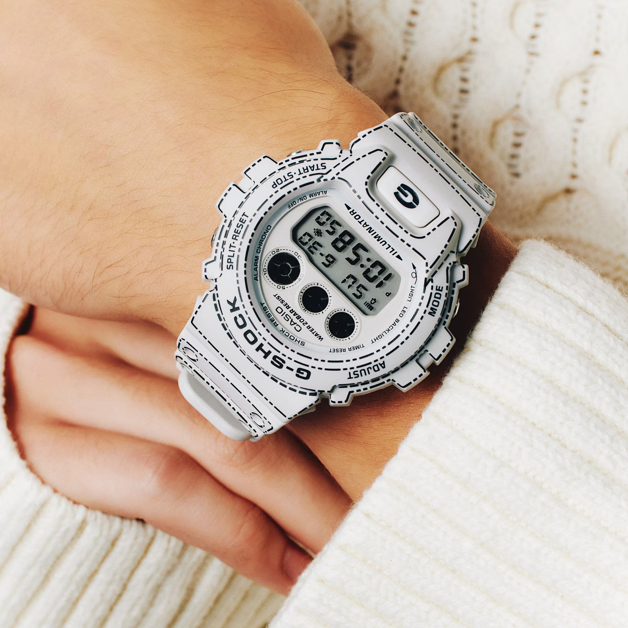 White Casio G-Shock Watches | Francis & Gaye