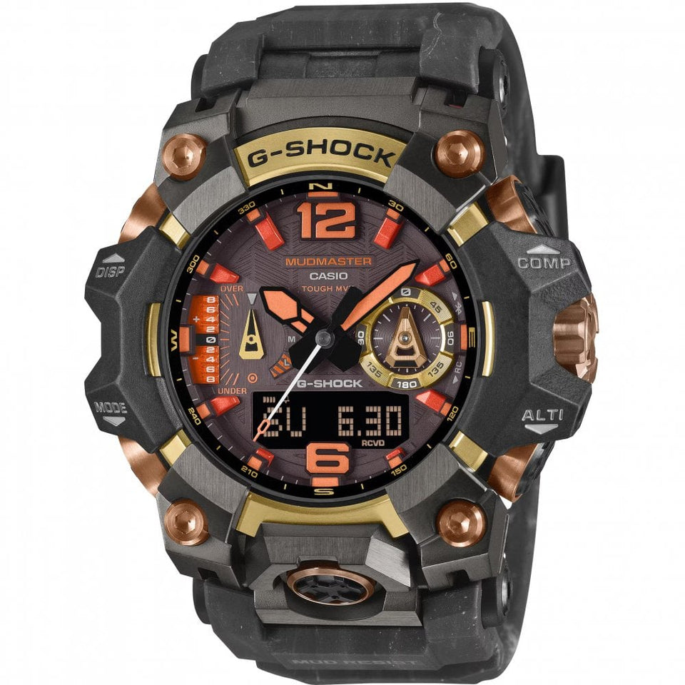 Casio G-Shock Mudmaster Master of G Land Magma Gold Solar Watch