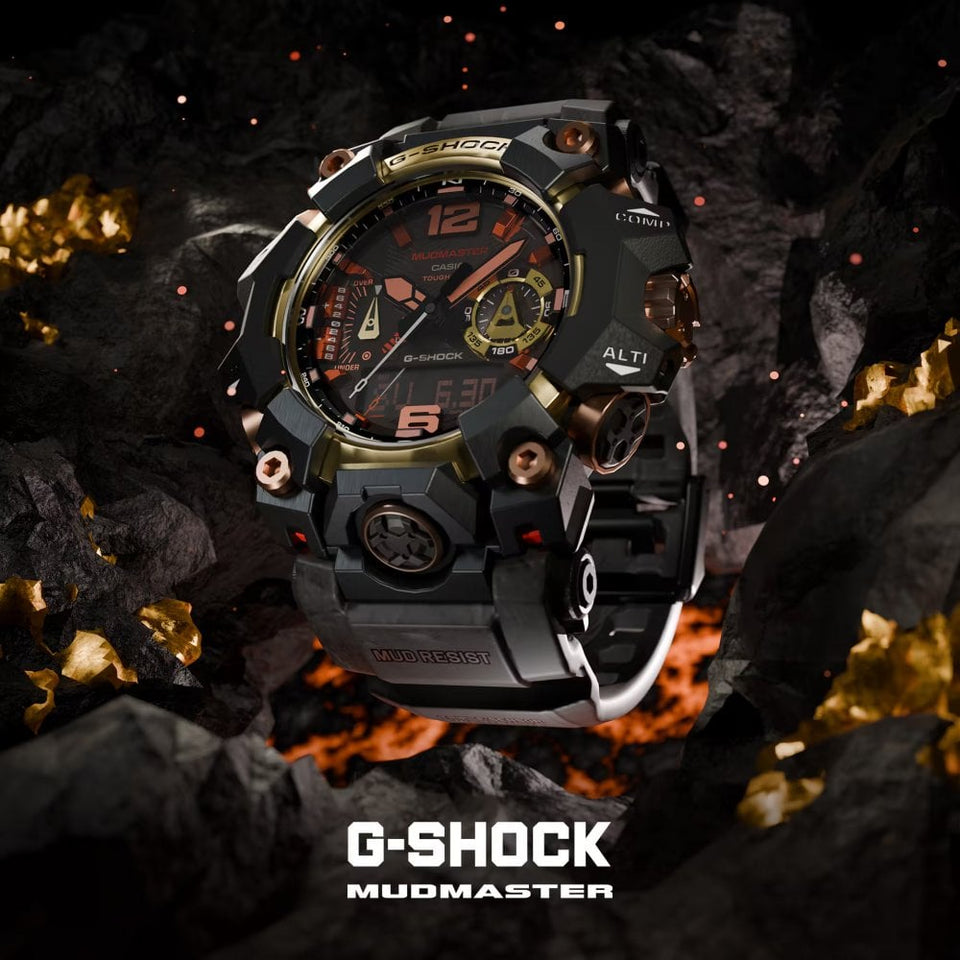 Casio G-Shock Mudmaster Master of G Land Magma Gold Solar Watch