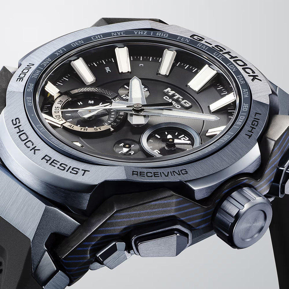 Casio G-Shock Premium Bluetooth® Carbon & Steel Solar Watch