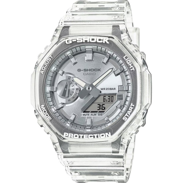 Casio G-Shock Silver Bright Metallic Series Translucent Strap Watch