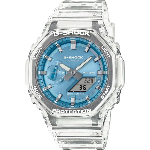 Casio G-Shock Sky Blue Bright Metallic Series Translucent Strap Watch