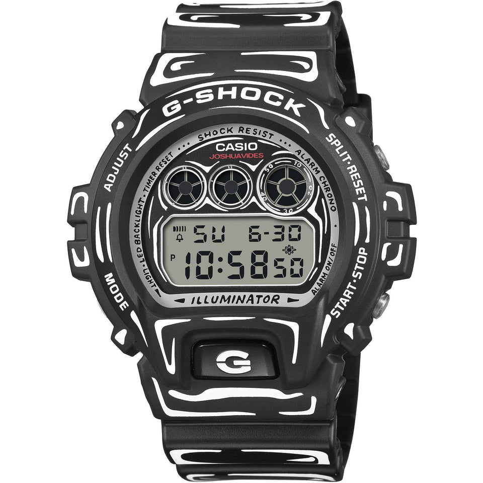 Casio G-Shock The Joshua Vides Collaboration 50mm Monochrome Watch