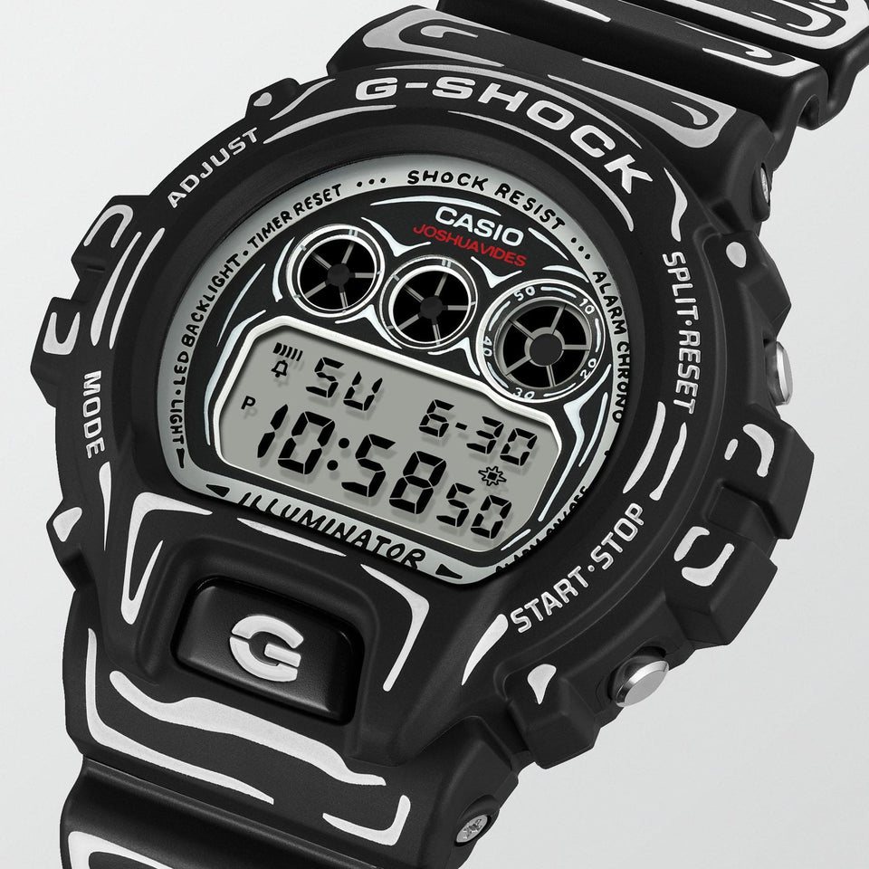 Casio G-Shock The Joshua Vides Collaboration 50mm Monochrome Watch