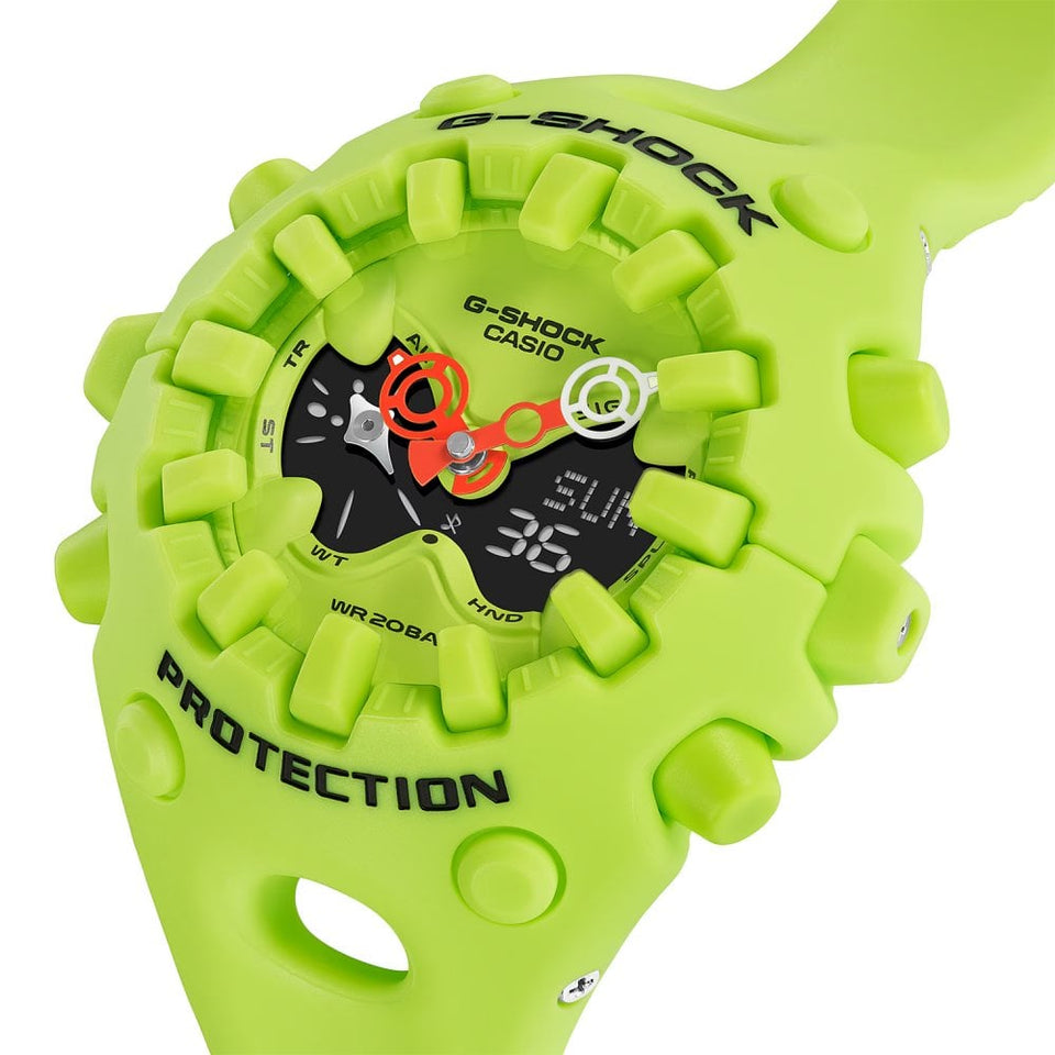 Casio G-Shock Wild Neon Yellow 'CoolEyes' 58mm Digital Watch