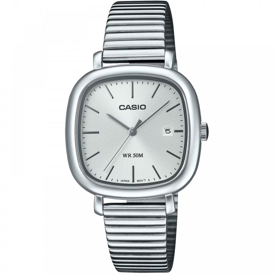 Casio Ladies Silver Dial Standard 30mm Quartz Watch