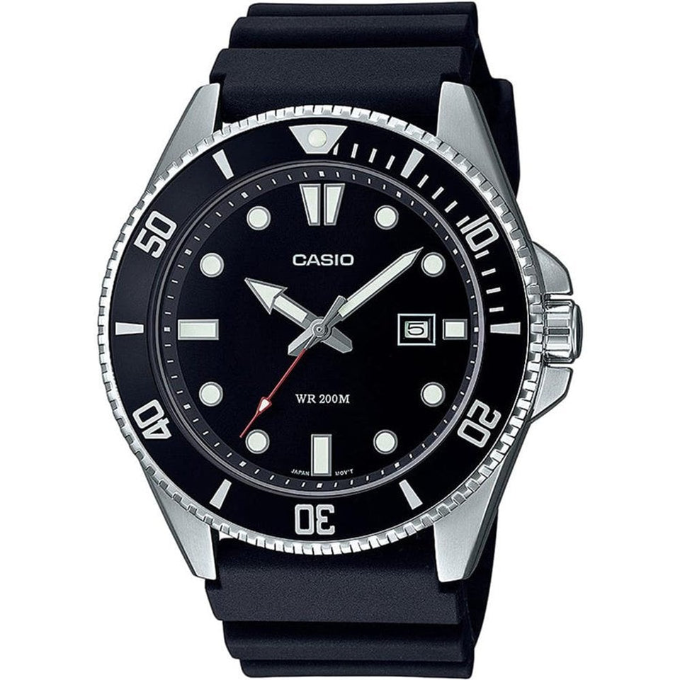 Casio Men's Diver 44mm Black Resin Strap Watch