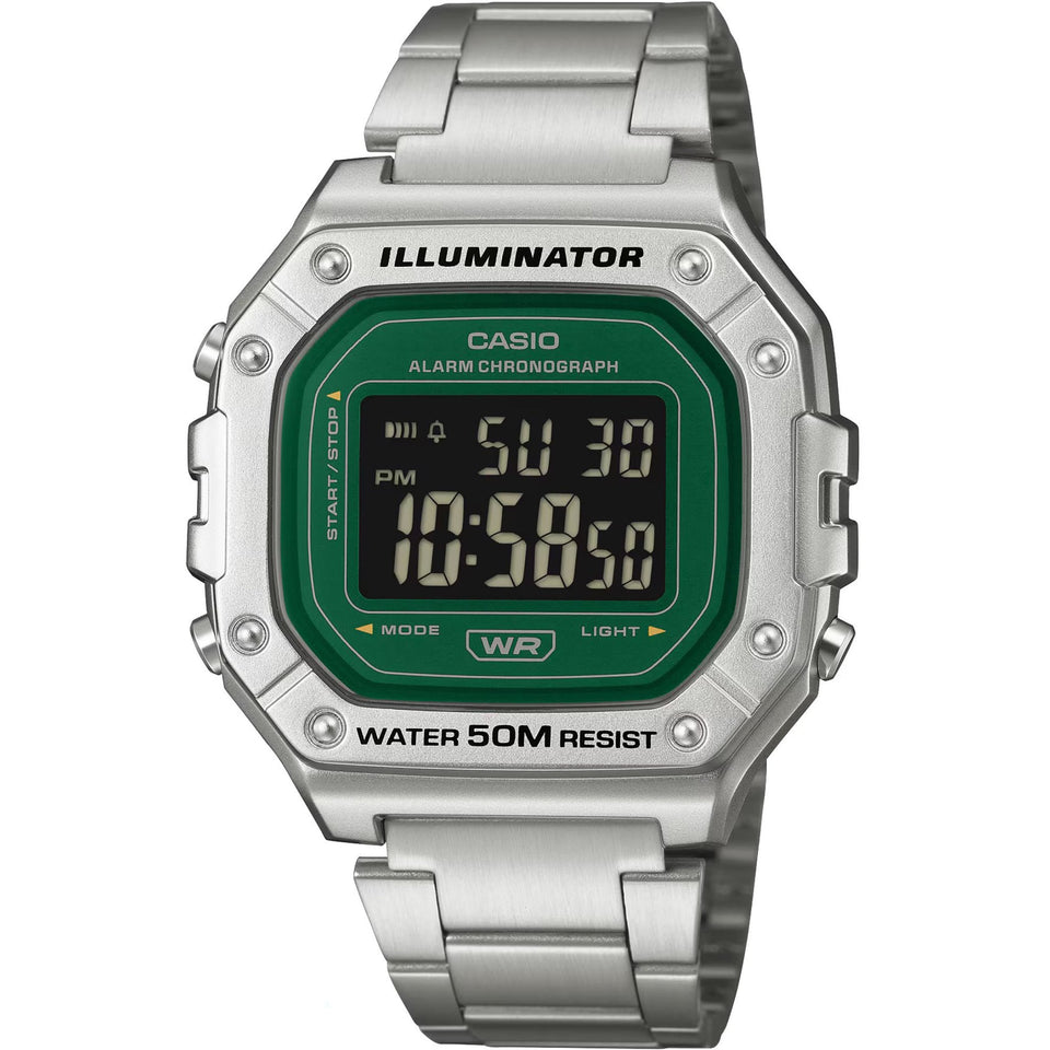 Casio Men's Green Face Series 43mm Digital Watch