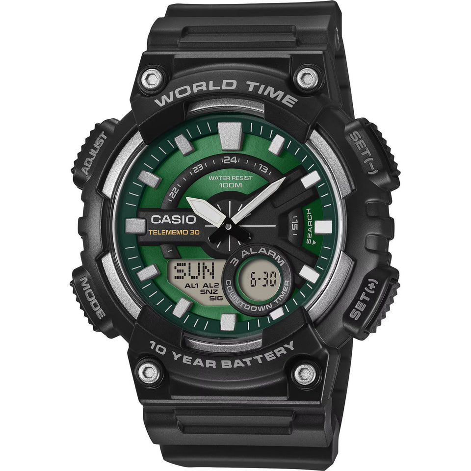 Casio Men's Green Face Series Military Inspired 48mm Watch