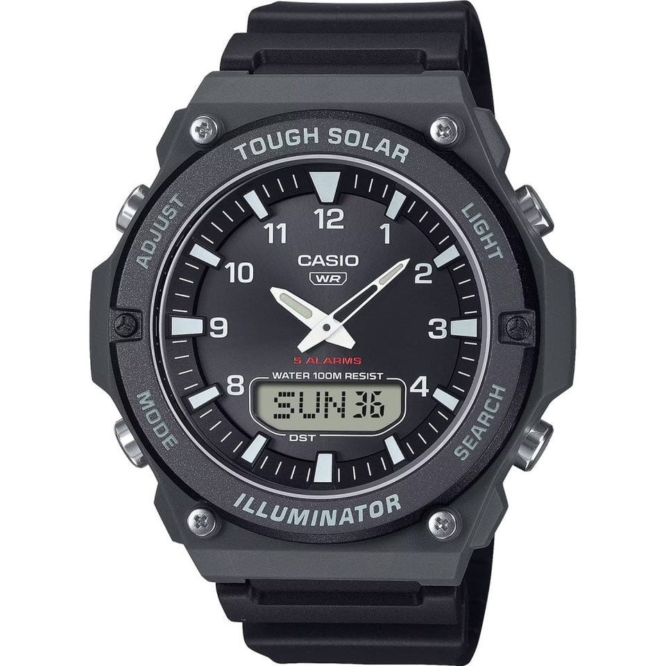 Casio Men's Solar Rugged Black Multifunction Watch