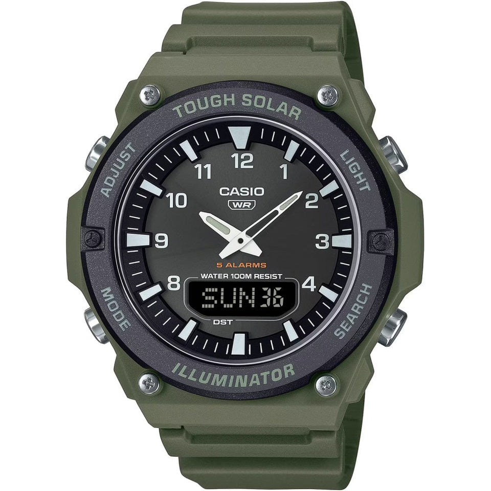 Casio Men's Solar Rugged Green Multifunction Watch