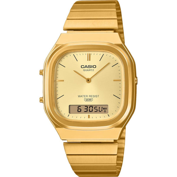 Casio Vintage Gold Tone Analogue-Digital Watch
