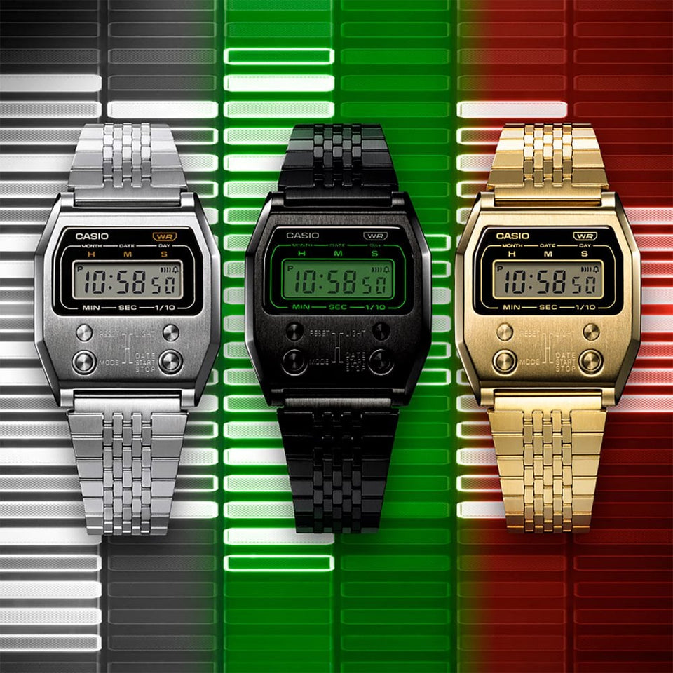 Casio Vintage Iconic 52QS-14B Revival All Metal Digital Watch